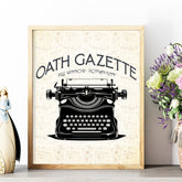 Oath Gazette print | Divine Rivals poster